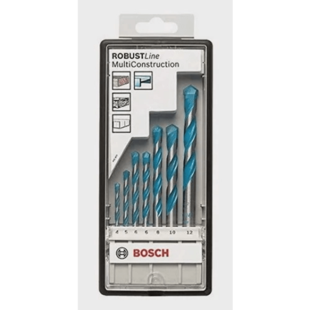 Jogo De Broca Multiconstruction 4 A 12mm 7 Peças Bosch - carrapeta