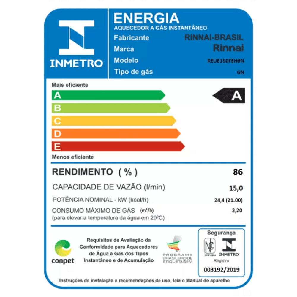 Aquecedor a Gás de Passagem Digital Lorenzetti 23 Litros - carrapeta